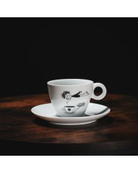 Porcelánový hrnek na cappuccino - MUŽ